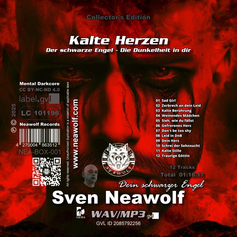 Der schwarze Engel – Kalte Herzen [Digital: wav/mp3]