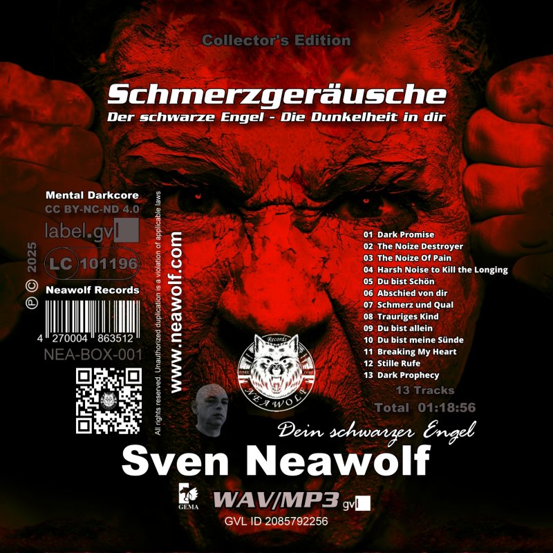 Der schwarze Engel – Schmerzgeräusche [Digital: wav/mp3]